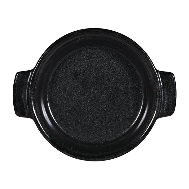 Art De Cuisine Black Igneous Individual Dish - 5 1/2" (Box 6) (Direct)