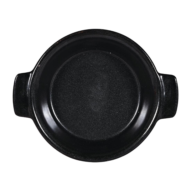 Art De Cuisine Black Igneous Individual Dish - 4 3/4" (Box 6) (B2B)