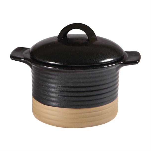 Art De Cuisine Black Igneous Cocotte - 12oz (Box 6) (B2B)