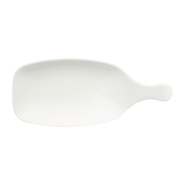 Churchill White Handled Paddle - 11x4 3/4" (Box 6) (B2B)