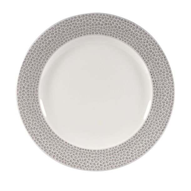 Churchill Isla Spinwash Shale Grey Plate - 6 5/8" (Box 12) (B2B)