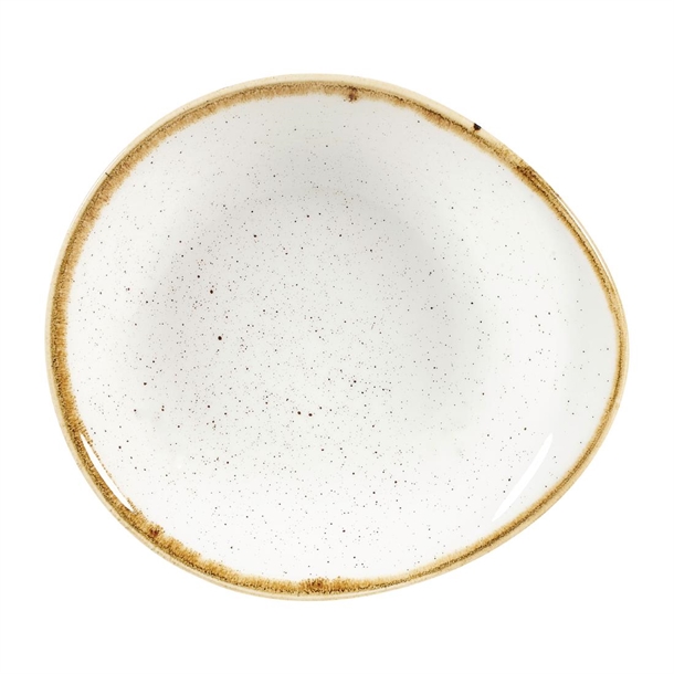 Churchill Stonecast Barley White Round Dish - 7 2/8x6 1/2" (Box 12) (B2B)