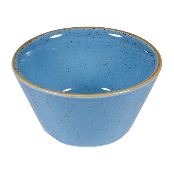 Churchill Stonecast Cornflower Blue Sauce Dish - 3oz (Box 12) (B2B)