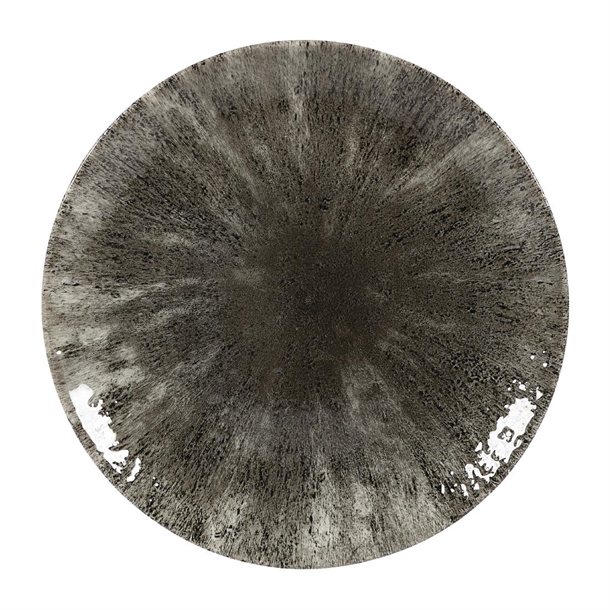 Churchill Stone Quartz Black Evolve Coupe Plate - 8.67" (Box 12) (B2B)