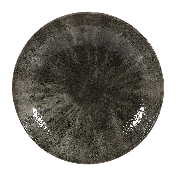 Churchill Stone Quartz Black Evolve Coupe Bowl - 9 3/4" (Box 12) (B2B)