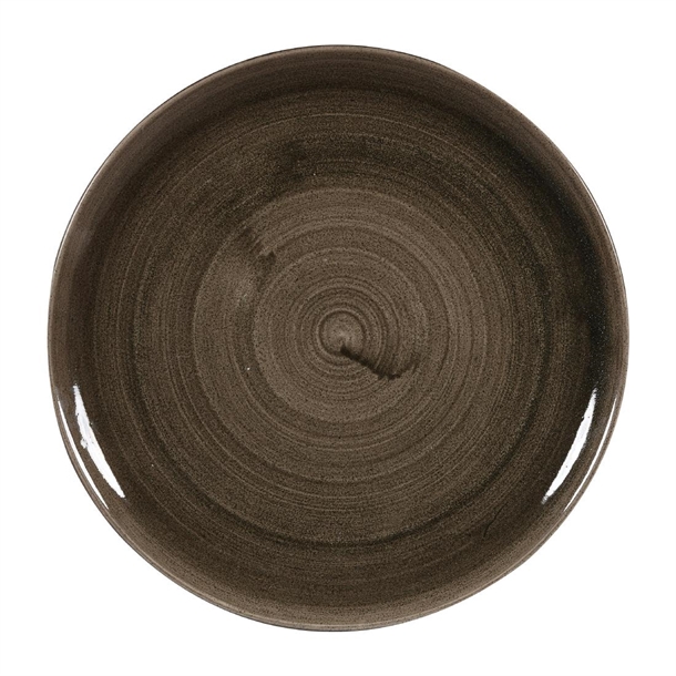Assiettes rondes Churchill Stonecast Patina Antique Taupe 288mm (Lot de 10)