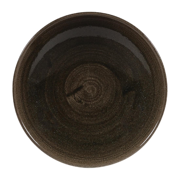 Churchill Stonecast Patina Iron Black Evolve Coupe Bowl 7.25" Box 12