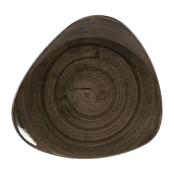 Churchill Stonecast Patina Iron Black Lotus Plate - 12" (Box 6) (Direct)