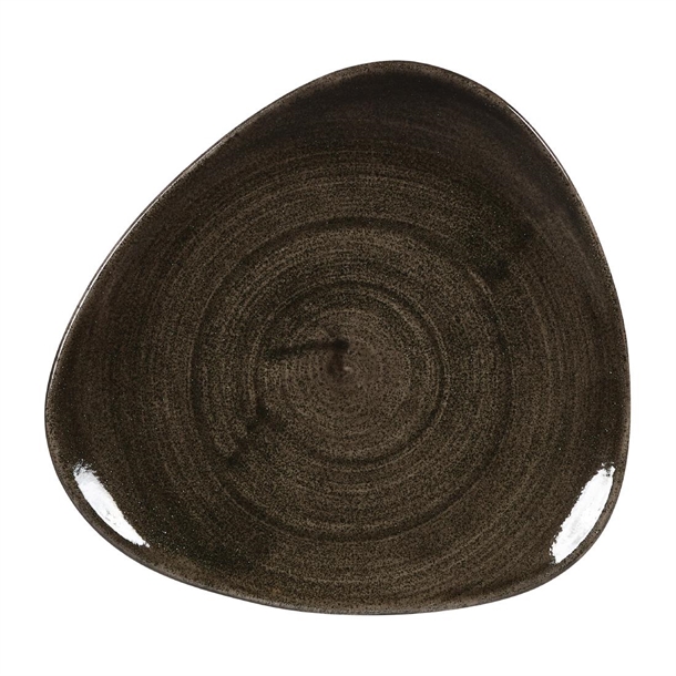 Churchill Stonecast Patina Iron Black Lotus Plate - 7 3/4" (Box 12) (Direct)