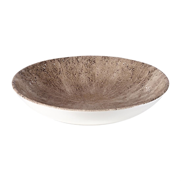 Churchill Stone Zircon Brown Evolve Coupe Bowl - 9 3/4" (Box 12) (B2B)