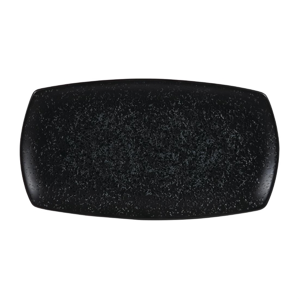 Menu Shades Caldera Ash Flat Rectangle Plate - 14x7 1/2" (Box 6) (B2B)