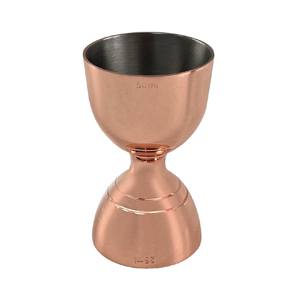 Beaumont Copper Plated Bell Jigger - 25ml/50ml