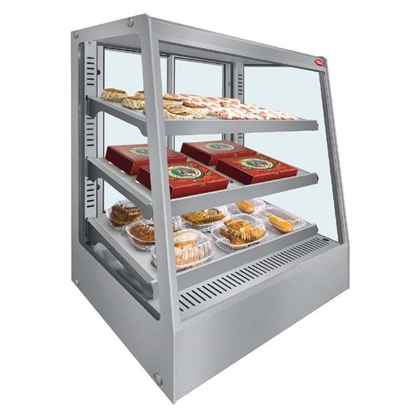 Hatco GloMax Countertop Heated DisplayCase Rear Sliding Doors GMHDH-3PT(B2B)