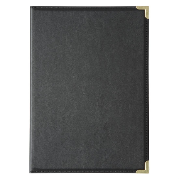 Menu Cover Leatherette Black - A4
