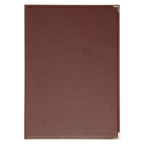 Menu Cover Leatherette Burgundy A4 (4 sides)