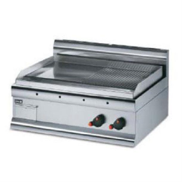 Lincat Griddle Half-ribbed Dual Zone 415Hx750Wx600D 6kW (B2B)