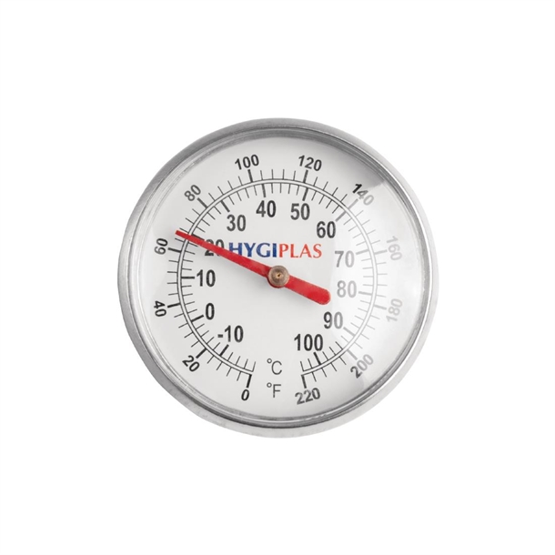 Hygiplas Digitales Thermometer – Wasserfest, -50°C Bis +200°C, LCD, Mit Clip & Wandhalterung