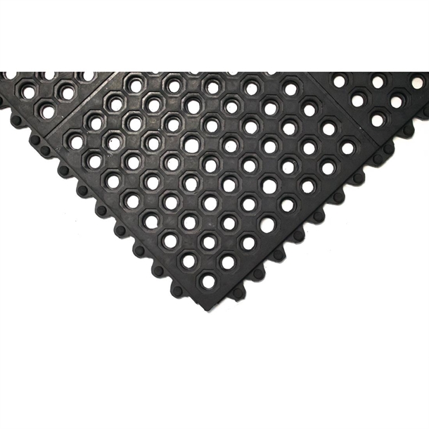 Anti Fatigue Mat Black - 0.9x0.9m (B2B)