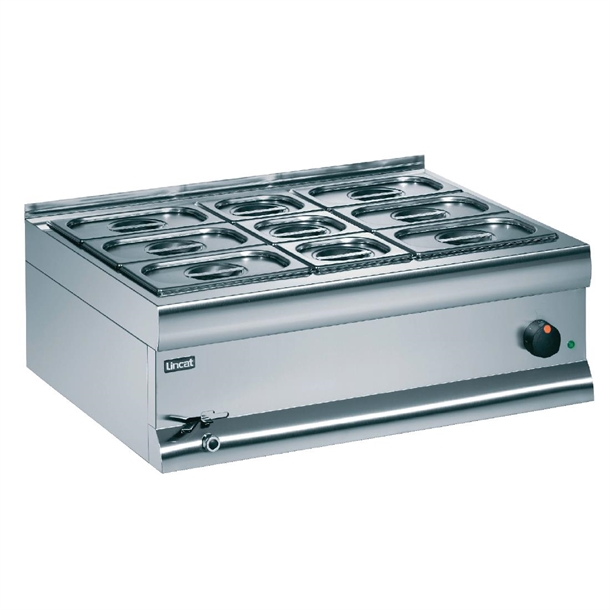 Lincat Bain Marie Wet Heat 6x1/4 & 3x1/6 - 290Hx750Wx600mmD(B2B)