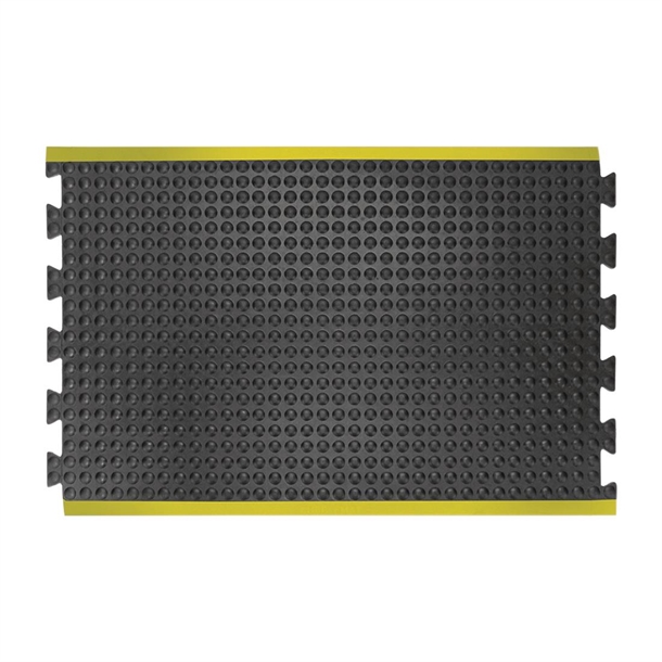 COBA Bubblemat Black/Yellow - 0.9x1.2m Middle (B2B)