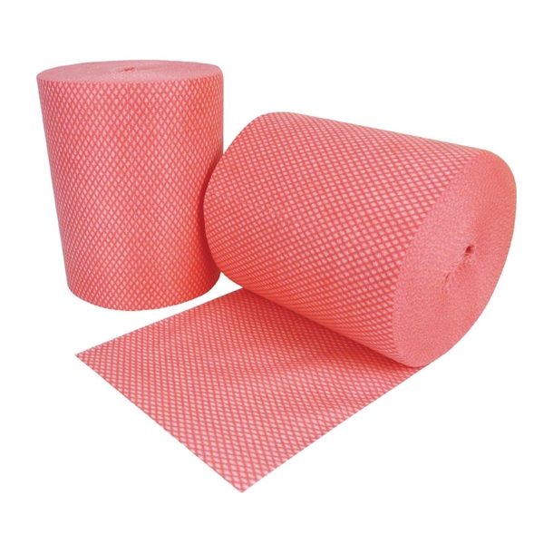 EcoTech Envirolite Super Antibacterial Cleaning Cloths Red (Roll of 2 x ...