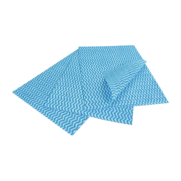 EcoTech Envirowipe Compostable Folded Blue (Pack 25)