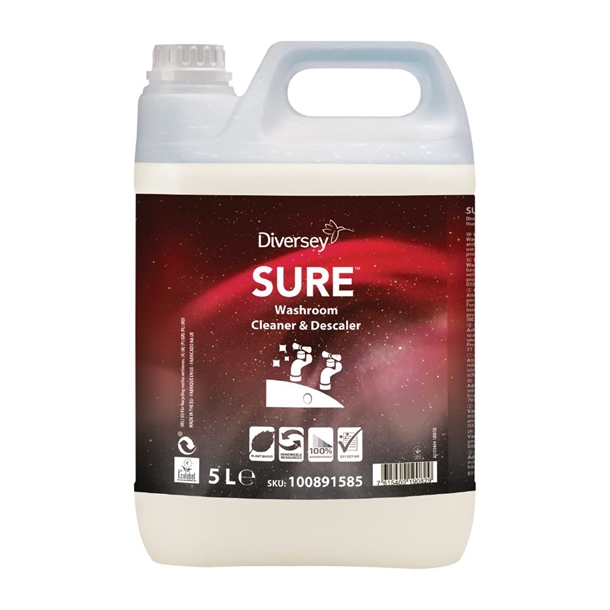 Diversey SURE Washroom Cleaner & Descaler - 5Ltr
