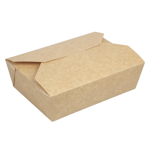 Colpac Kraft Microwaveable Paperboard Box - 1950ml 69oz (Pack 200)