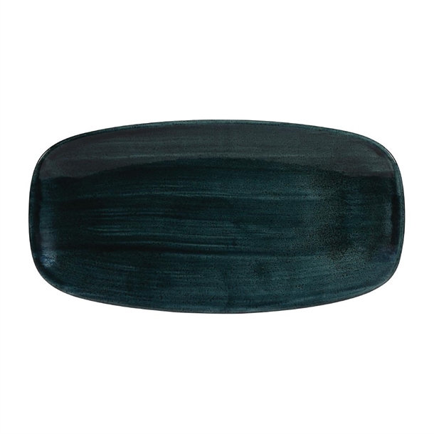 Stonecast Patina Rustic Teal ChefOblg Plate298x153mm11 3/4x6"(Box 12)(Direct)