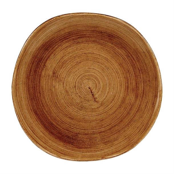 Stonecast Patina Vintage Copper Organic Round Plate 264mm10 3/8"(Box 12)(Direct)