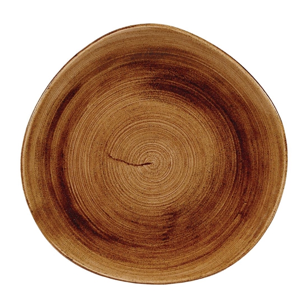 Stonecast Patina Vintage Copper Organic Round Plate 286mm11 1/4"(Box 12)(Direct)