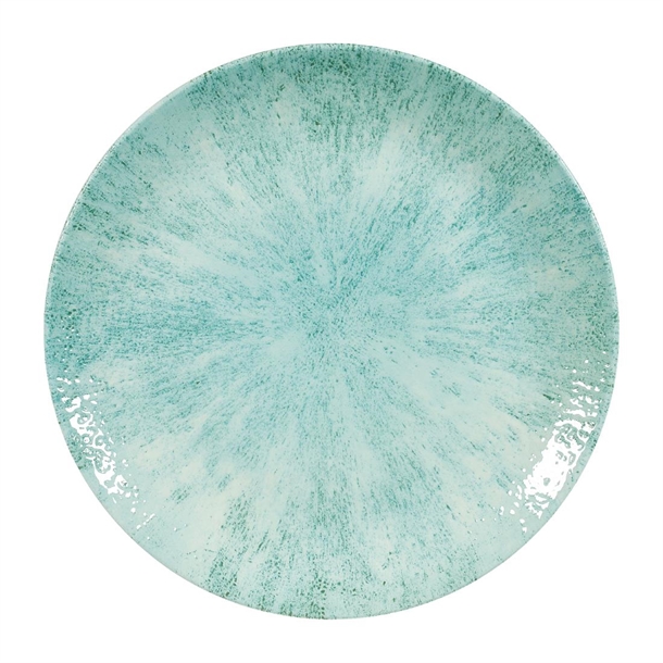 Churchill Stone Aquamarine Coupe Plate - 26cm 10 1/4" (Box 12) (B2B)