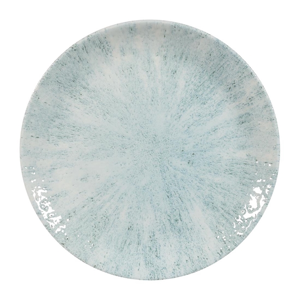 Churchill Stone Aquamarine Coupe Plate - 21.7cm 8 2/3" (Box 12) (B2B)