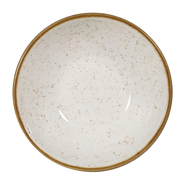 Churchill Stonecast Flache Schalen, Barley White,116 mm (12 Stück)