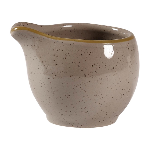Churchill Stonecast Grey White - 2oz Jug 5.6cl 5cm (Box 12) (B2B)