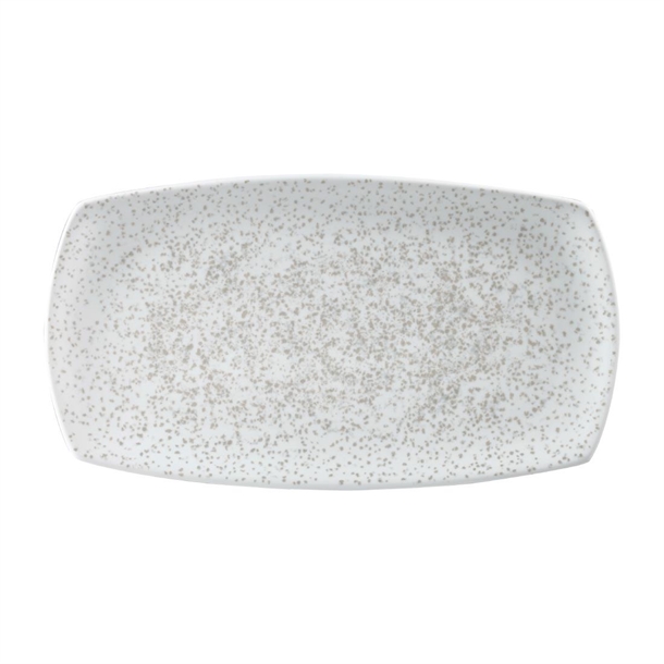 Menu Shades Caldera Chalk White Large Rect Plate355x190mm14x71/2"(Box 6)(B2B)