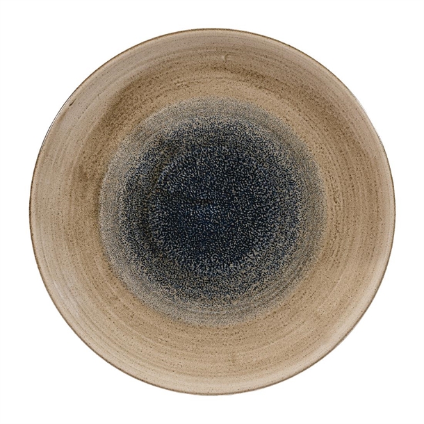 Churchill Stonecast Aqueous Bayou Taupe Coupe Plate 260mm 10 1/4" (Box 12) (B2B)