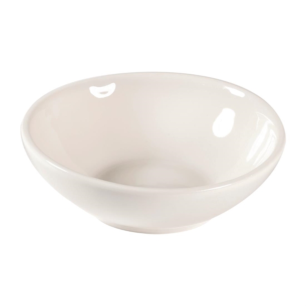 Churchill Profile White Shallow Bowl - 11.6cm 4 5/8" 20cl 7oz (Box 12) (B2B)