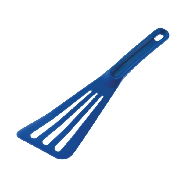 Matfer Bourgeat Pelton Spatula Perforated Blue - 12'' (B2B)