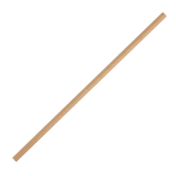 Fiesta Compostable Kraft Paper Straw - 210mm 6mm (Pack 250)