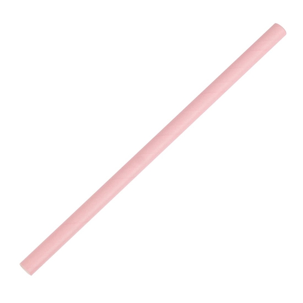 Fiesta Compostable composteerbare smoothierietjes roze (Box 250)