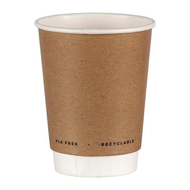 Fiesta Green Plastic Free Hot Cup Double Wall - 12oz (Box 500)