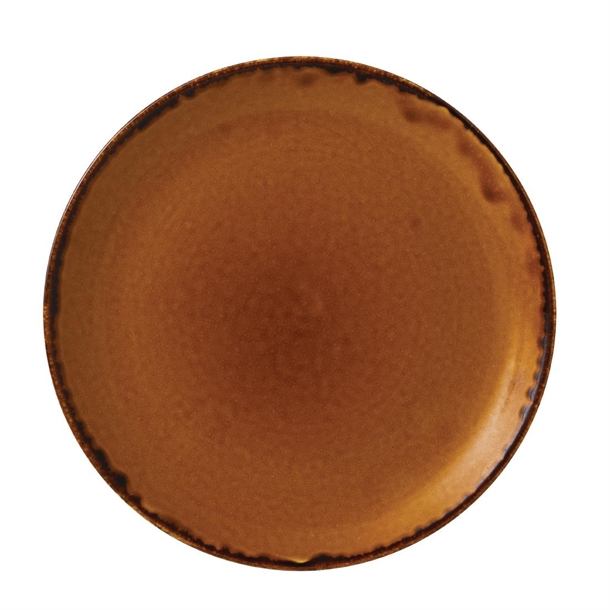 Dudson Harvest Evolve Coupe Plate Brown 260mm 10 1/4" (Box 12)