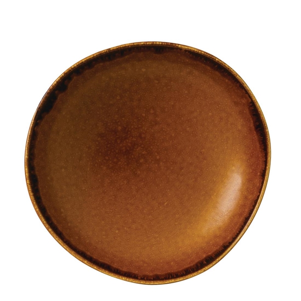 Dudson Harvest Trace Organic Bowl Brown 253mm 9 7/8" 110ml 38oz (Box 12)(B2B)