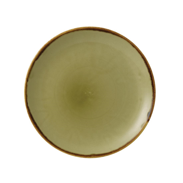 Dudson Harvest Evolve Coupe Plate Green 217mm 8 2/3" (Box 12)