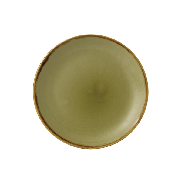 Dudson Harvest Evolve Coupe Plate Green - 165mm 6 1/2" (Box 12)