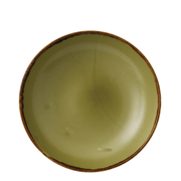 Dudson Harvest Evolve Coupe Bowl Green 182mm 7 1/4" 426ml 15oz (Box 12) (Direct)