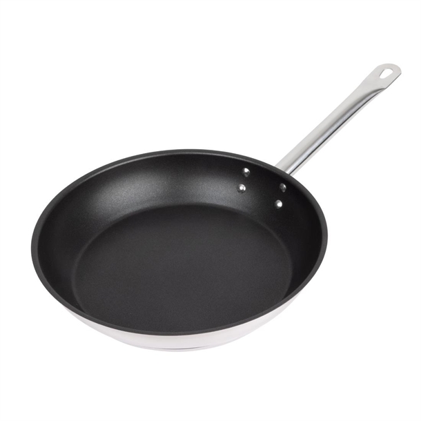 Vogue Non-stick Teflon Stainless Steel Platinum Plus Frying Pan 280mm