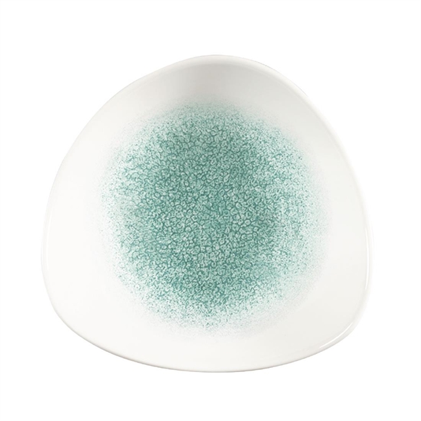 Churchill Studio Prints Raku Jade Green Triangle Bowl 18.5cm (Box 12) (Direct)