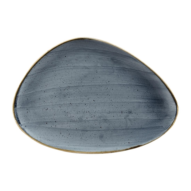 Churchill Stonecast Blueberry Chefs Triangle Plate - 365x250mm (Box 6) (B2B)
